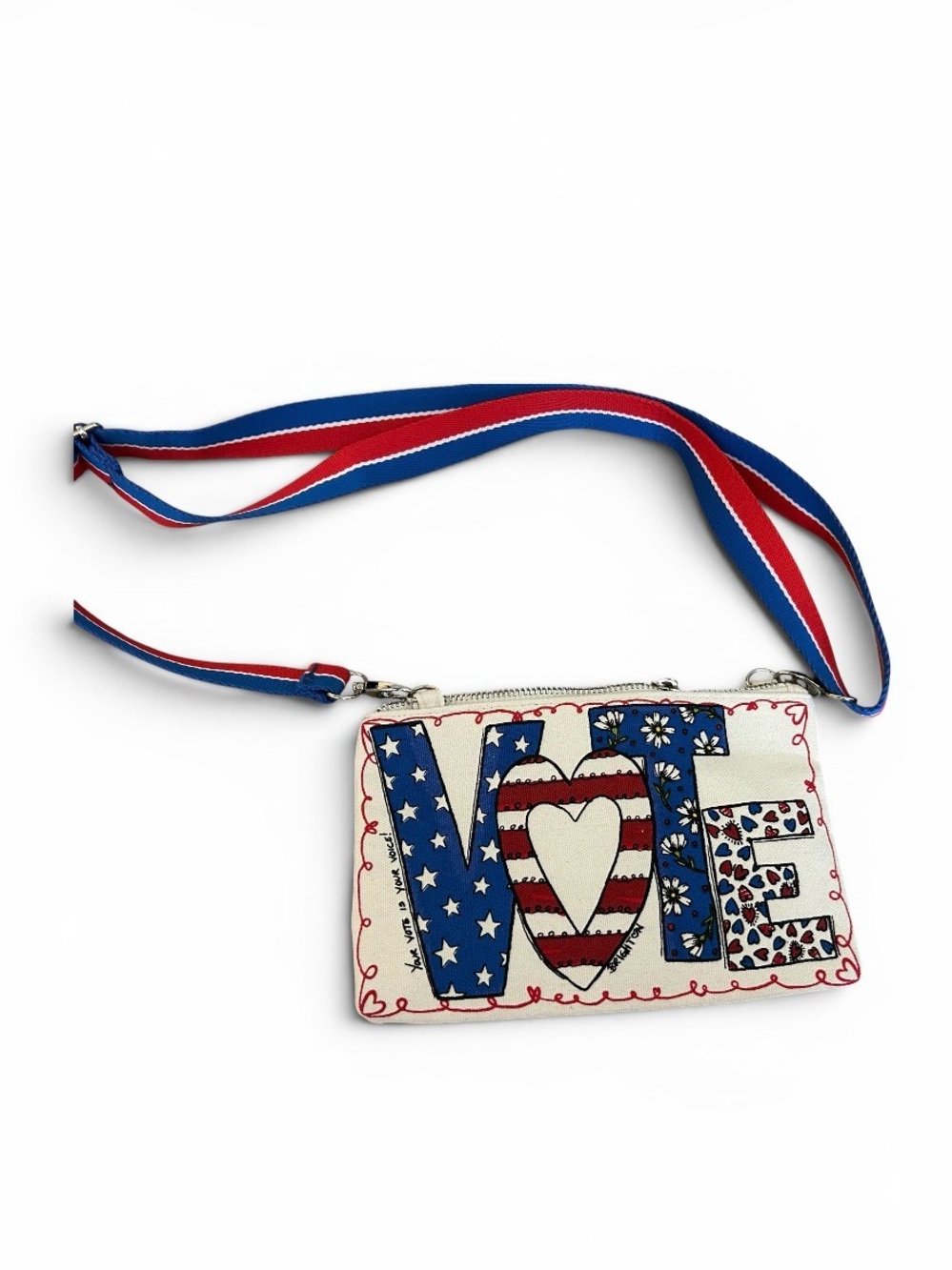 Brighton Patriotic 'LOVE' Crossbody Wristlet - Blue/Red/White